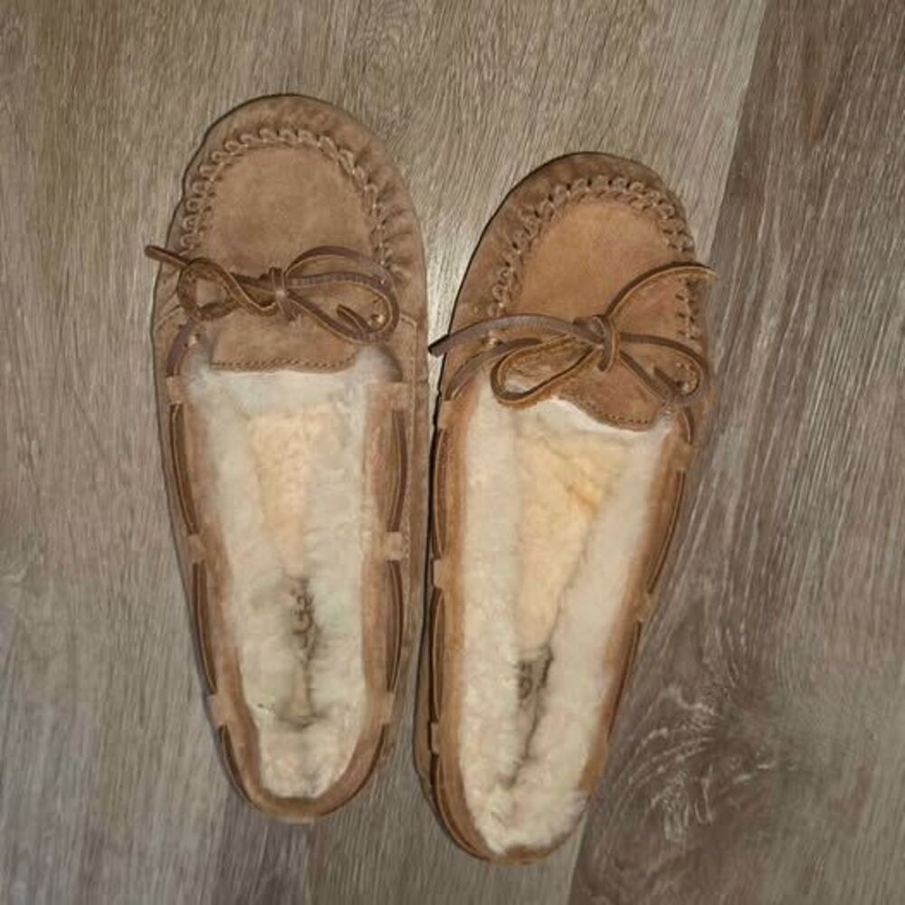 UGG Dakota Chestnut Suede Moccasin Slippers